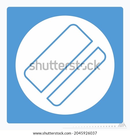 Icon Card - White Moon Style - Simple illustration, Editable stroke, Design template vector, Good for prints, posters, advertisements, announcements, info graphics, etc.