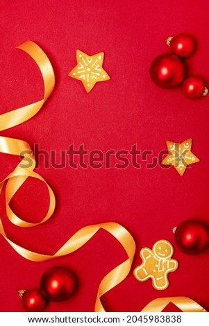 Christmas greeting card template or wallpaper with copy space for a  text