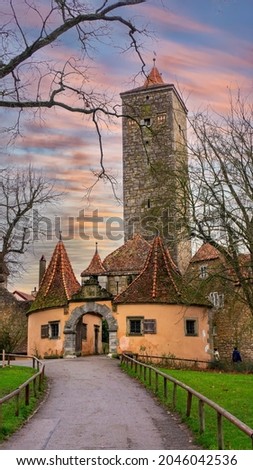 Castle Gate, Rothenburg ob der Tauber, Bavaria, Germany