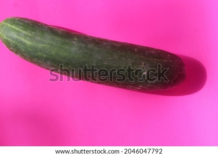 Cucumber purchased from traditional markets to be used as a side dish for the main meal