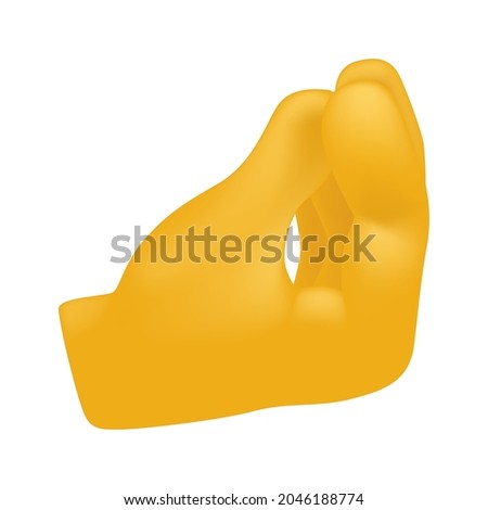 Pinched Fingers Emoji Icon Illustration Sign. Human Gesture Vector Symbol Emoticon Design Vector Clip Art. Royalty-Free Stock Photo #2046188774