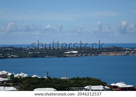 Scenic ocean view from Gibb's Hill Lighthouse, Bermuda