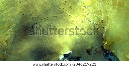 fluorescent algae,  abstract photography of the deserts of Africa from the air. aerial view of desert landscapes, Genre: Abstract Naturalism, from the abstract to the figurative, 