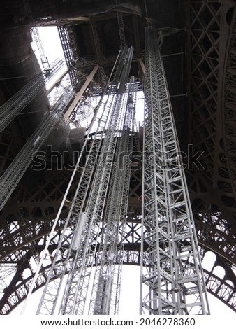 Ironwork Details Under Eiffel Tower, Paris