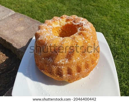 A closeup shot of friedcake on a plate Royalty-Free Stock Photo #2046400442
