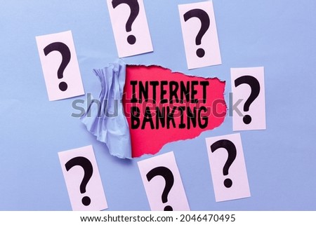 Text caption presenting Internet Banking. Conceptual photo banking method which transactions conducted electronically Brainstorming New Ideas And Inspiration For Solutions Breakthrough Problems
