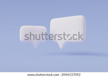 3D speech bubble. vector talking box, chatting box, message dialog balloon, EPS 10 vector