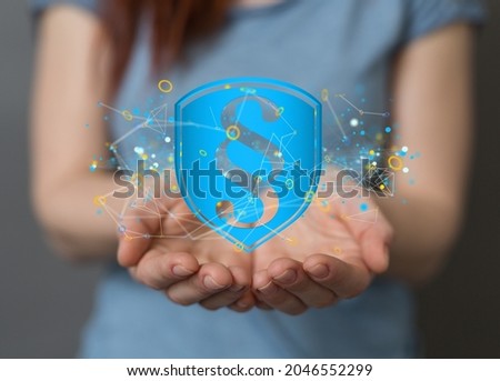 the female hand with 3d render of law and justice concept modern