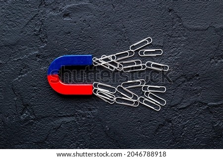 School supplies - magnet with paper clips