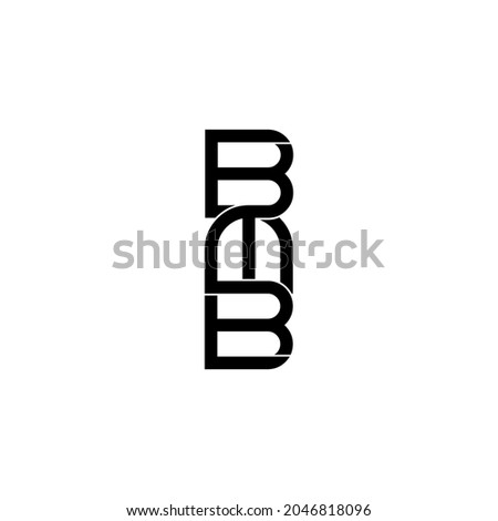 bmb typography letter monogram logo design