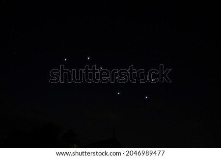 Night sky. The constellation Ursa Major
