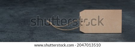 Empty wooden tag, copy space