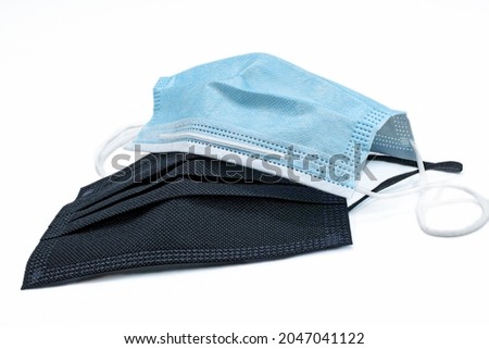 Disposable Protective Black and Blue Face Masks