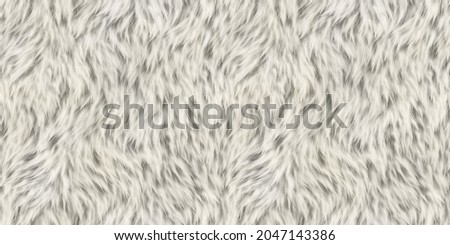 Beautiful Seamless Fur Tile able Texture {Animal Skin} Background Wallpaper, Fur Texture, Fur Background, White Fur Texture Royalty-Free Stock Photo #2047143386
