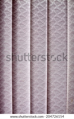 Grey strip fabric curtain background