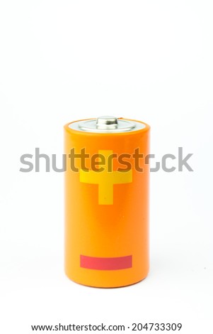 modern battery aa, aaa alkaline cadmium chemical on white background 