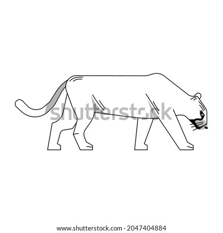 Cat Children Coloring Page. Children Coloring Book page. Coloring pages.