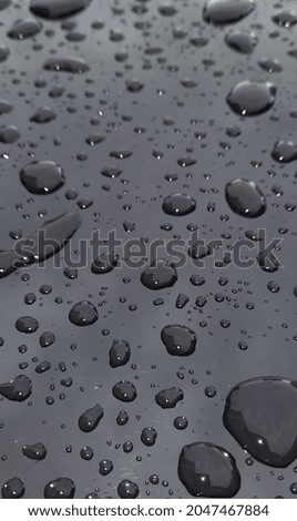 water drops on a black background