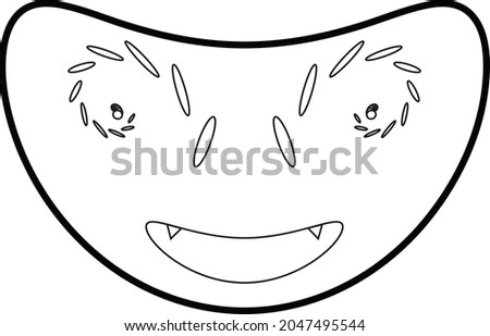 a pig mask vector illustration