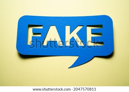 Fake News Fact Check Speech Bubble Sign