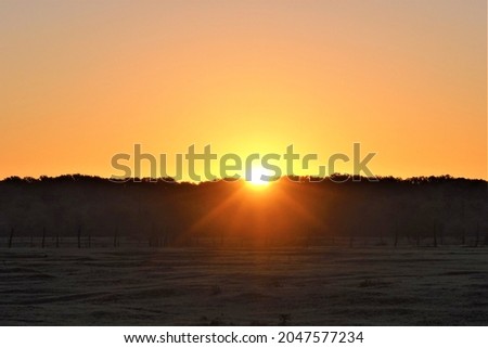 Dawn in the village: Stock images
