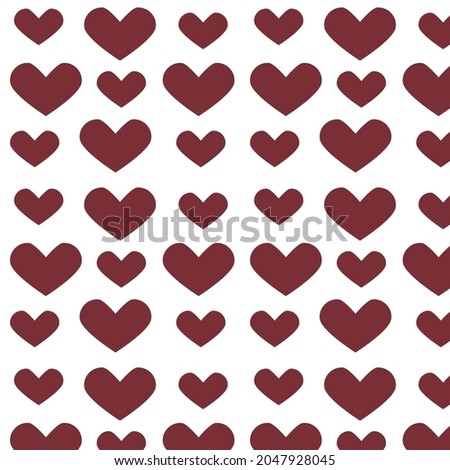 Hearts pattern, love, valentine's day, falling in love, tender feelings, holiday of love, background for a card, vector graphics