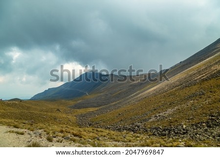 beautiful landscape in Nevado de Toluca