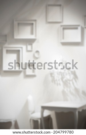 Interiors background, intentionally blurred post production