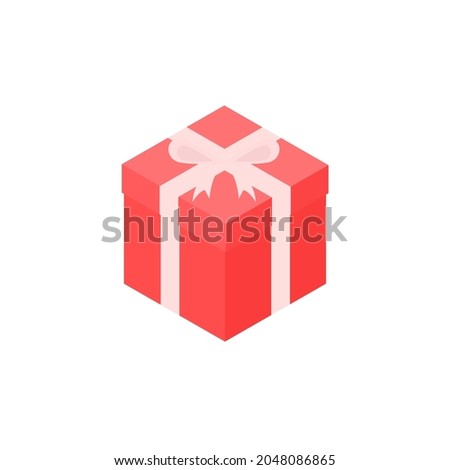 Illustration vector graphic of red gift box.
Suitable for content about boxing day.