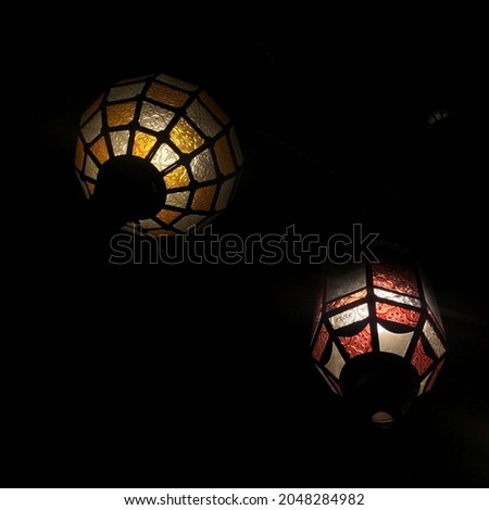 Vintage lampion in night so amazing