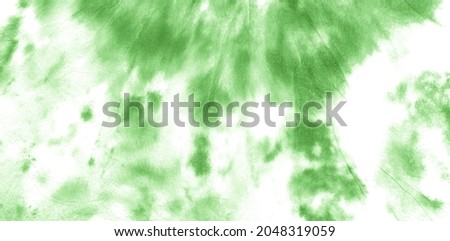 Light Green Tie Dye Ethnic Traditional Arts. Brush Watercolour Art. Yellow Craft Abstract Background. Modern Hand Drawing Cloth. Baby Pattern  Artistic Dye Banner.