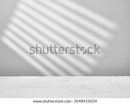 Empty gray background with lights and shadows