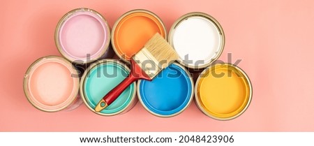 When choosing a color to paint inside the house Do not forget to pay attention to the properties of interior paint. for the good health of everyone in the house Royalty-Free Stock Photo #2048423906