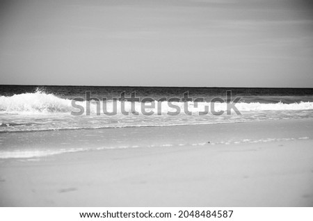 Atlantic Ocean Coast with Sandy Beach Art Photography.
