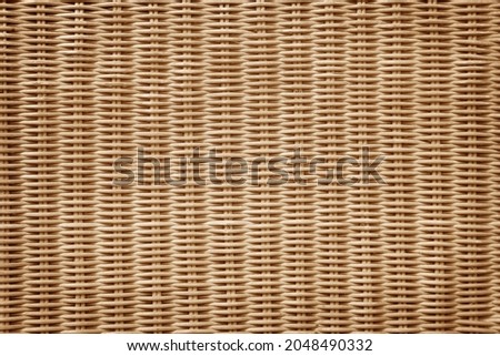 Seamless pattern realistic texture of woven rattan. The texture of the wooden basket background for design Royalty-Free Stock Photo #2048490332