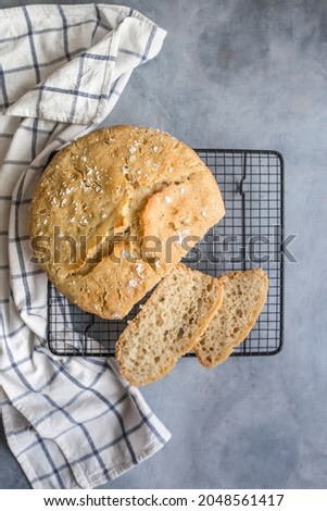 rustic homemade bread made with love and great flour