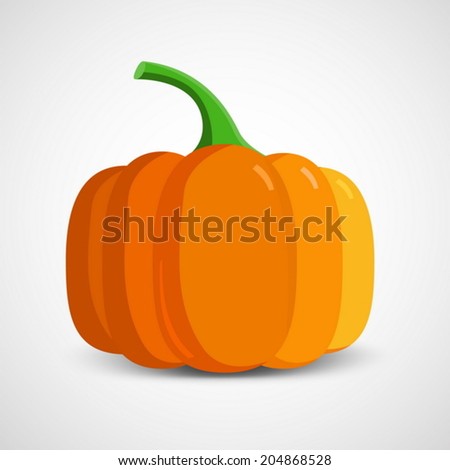 Pumpkin isolated on white.