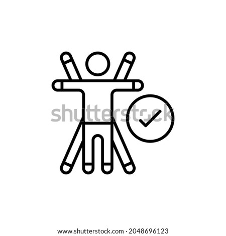 Ergonomics icon in vector. Logotype Royalty-Free Stock Photo #2048696123