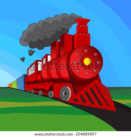 An image of a coal engine locomotive train.
