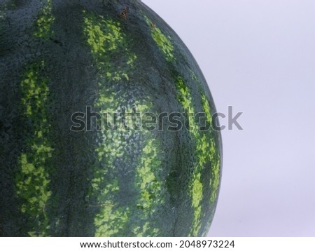 
small watermelons on a white background, studio lighting