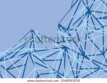 Abstract background with blue geometric line pattern