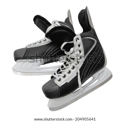 a pair of skates for hockey isolated