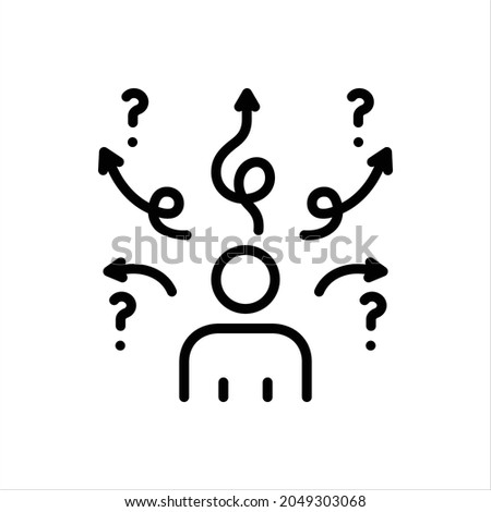 Vector line icon for consideration Royalty-Free Stock Photo #2049303068