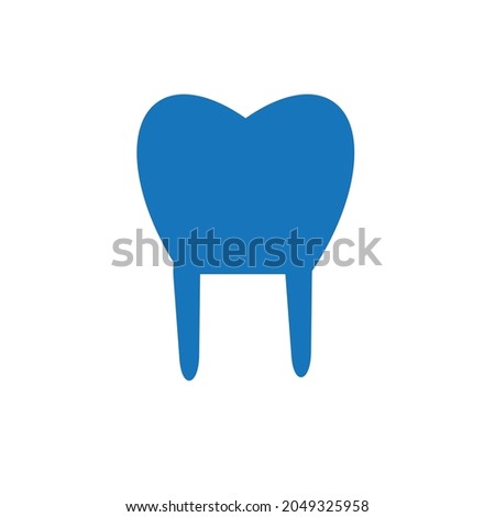 vector minimalist or flat dental logo or clip art