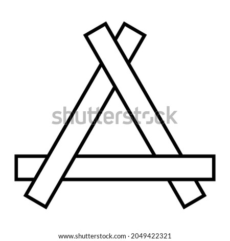 Triangle boards logo repair from and construction