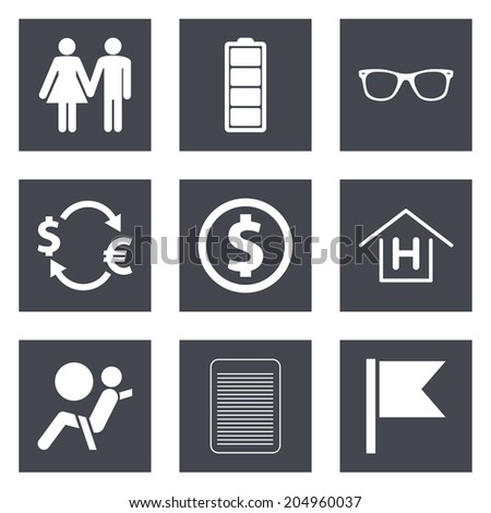 Icons for Web Design and Mobile Applications set 47. 