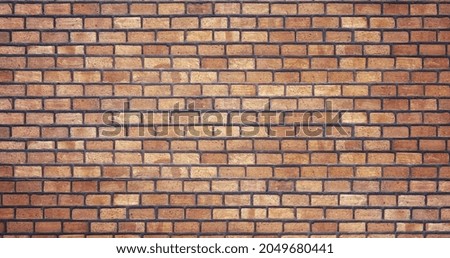 Brown brick wall texture background. Wall texture