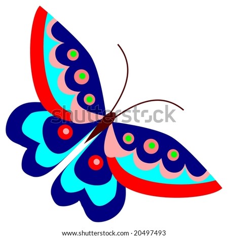 simply butterfly vector