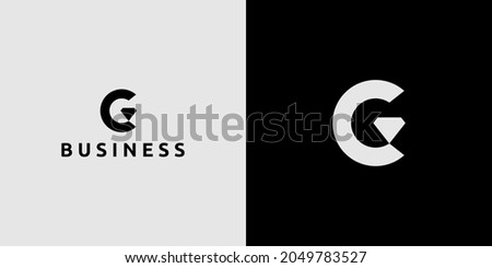Diamond and letter C logo design. Simple diamond logo template for jewelry business. Abstract monogram C vector symbol. Letter C and diamond icon illustration. Black and white jewellery logo design.