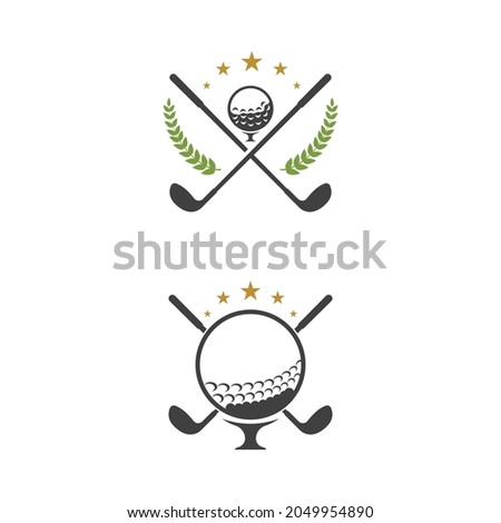 Golf Sport icon Template vector illustration icon design